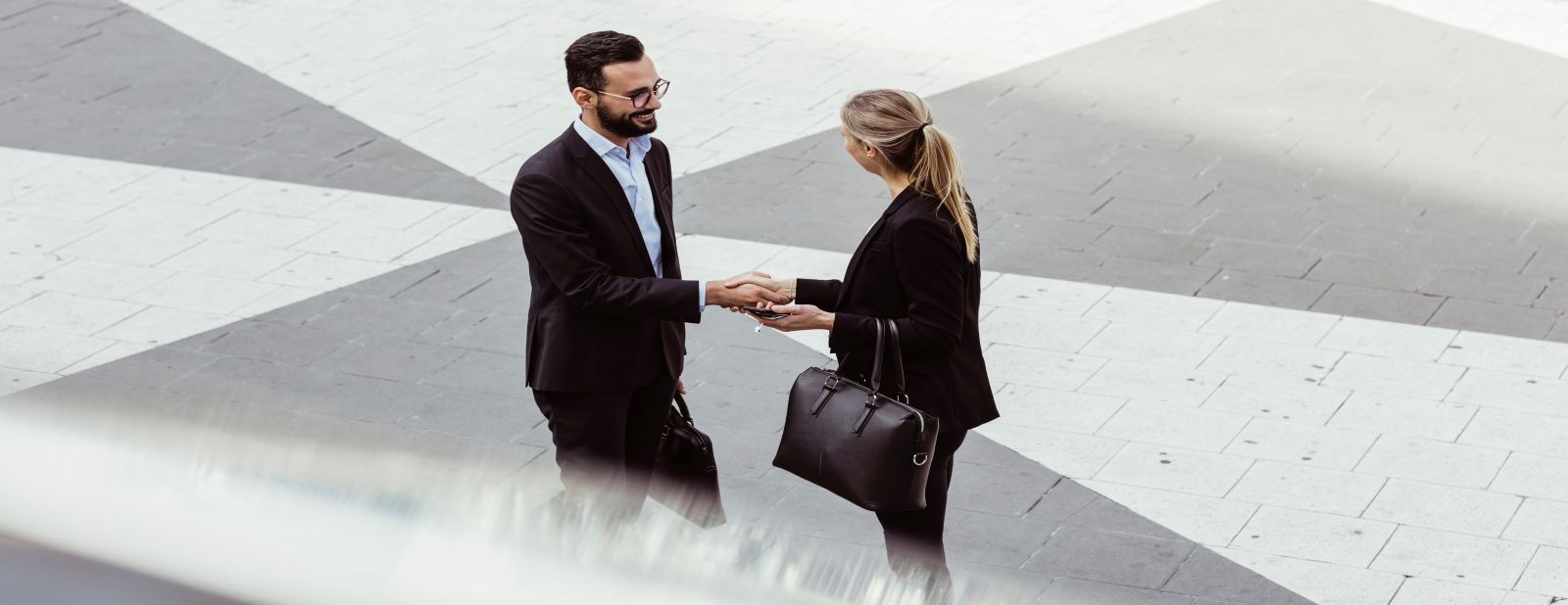 man and woman working man and woman working
