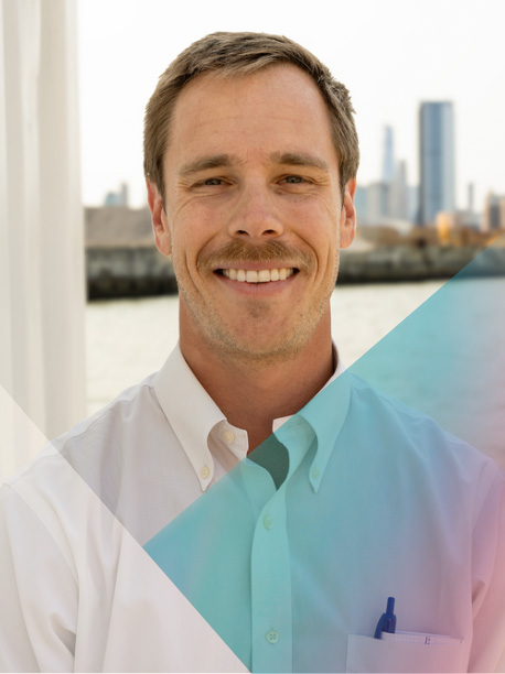 Garrett Boudinot, Vycarb, featured client portrait on HSBC Innovation Banking US homepage